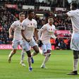 Marcus Rashford celebrates scoring Manchester United's winner at Bournemouth