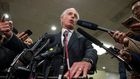WASHINGTON, DC - NOVEMBER 28: Sen. Bob Corker (R-TN) speaks to the press after receiving a briefing from U.S. Secretary of Defense Jim Mattis and U.S. Secretary of State Mike Pompeo on developments in Saudi Arabia on Capitol Hill on November 28, 2018 i...