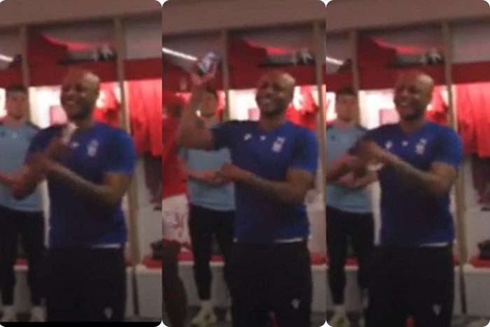 Video: Andre Ayew performs Davido’s viral ‘Unavailable’ dance after relegation survival