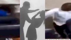 Nkawkaw: Outrage as video of female worker beaten by male boss surfaces (Watch)