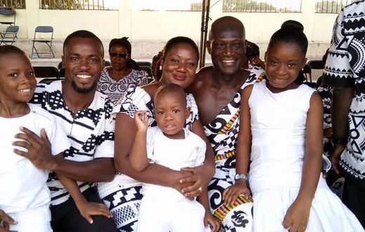 Peter Mensah buries late father in Ghana