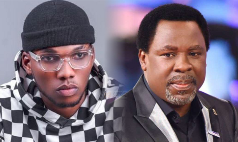 Victor AD and late pastor TB Joshua (PG)