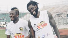 Watch: Asamoah Gyan says he's in 'Heaven' after visiting Adebayor’s mansion in Togo