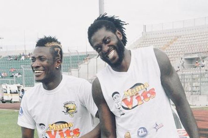 Watch: Asamoah Gyan says he's in 'Heaven' after visiting Adebayor’s mansion in Togo