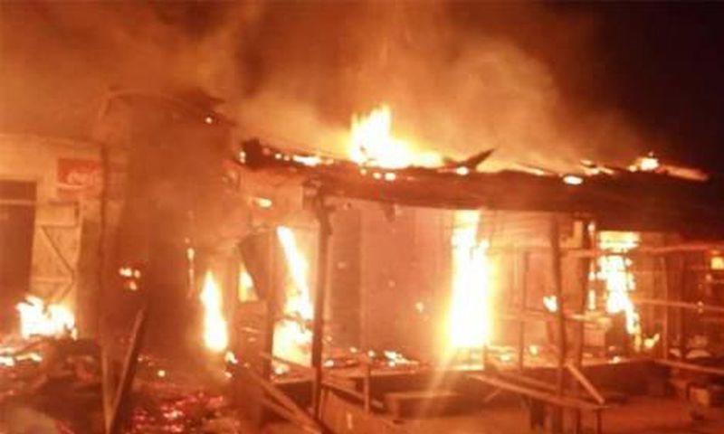Another fire outbreak at Shiashie destroys over 100 kiosks