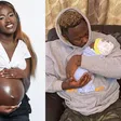 Fella Makafui and Medikal with their daughter Island Frimpong