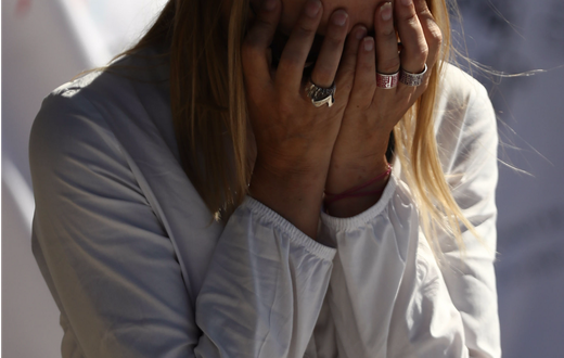woman crying
