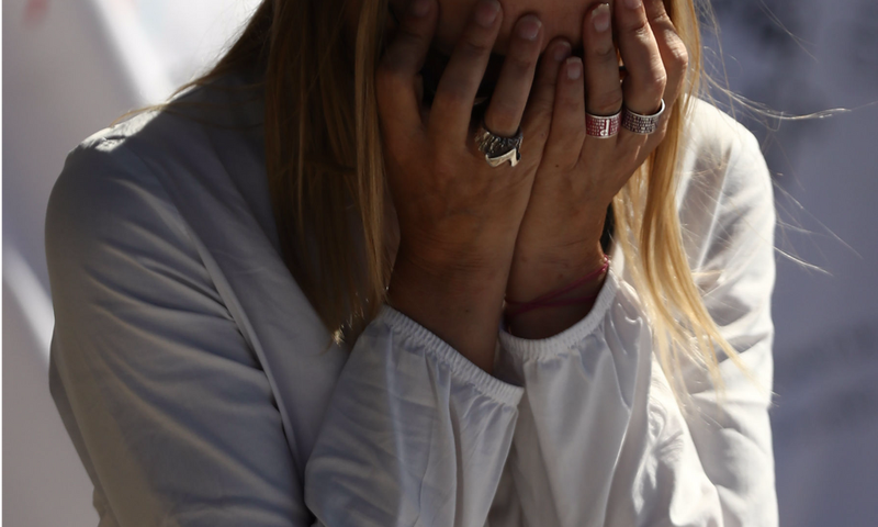 woman crying