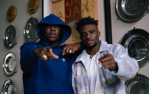 Video: Stonebwoy visits Kudus at Ajax; plays song with Angelique Kidjo for first time