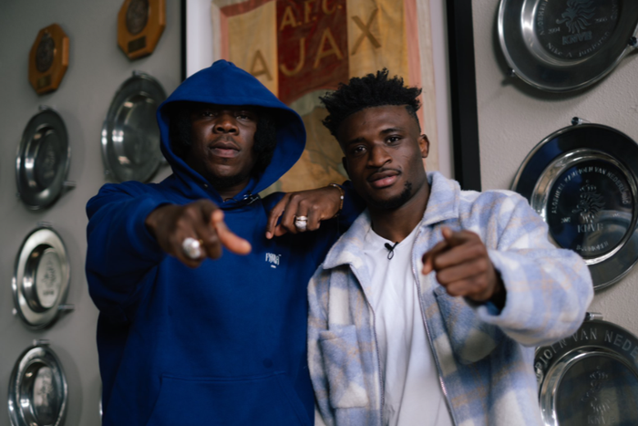 Video: Stonebwoy visits Kudus at Ajax; plays song with Angelique Kidjo for first time