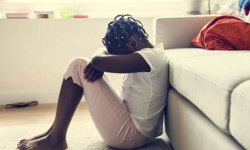 Stock image of a pre-teen girl child