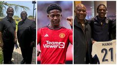 Koku Anyidoho meets Kobbie Mainoo’s father at funeral in Ghana