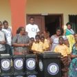Tema West Basic school receives waste bins