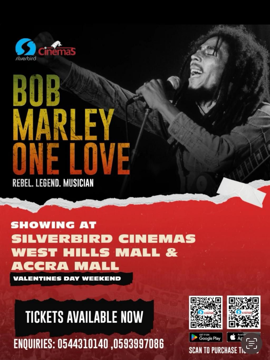 One love shows at the Silverbird Cinemas, Ghana