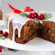 Another dessert of choice is Christmas cake, a rich fruit cake covered with marzipan and icing.