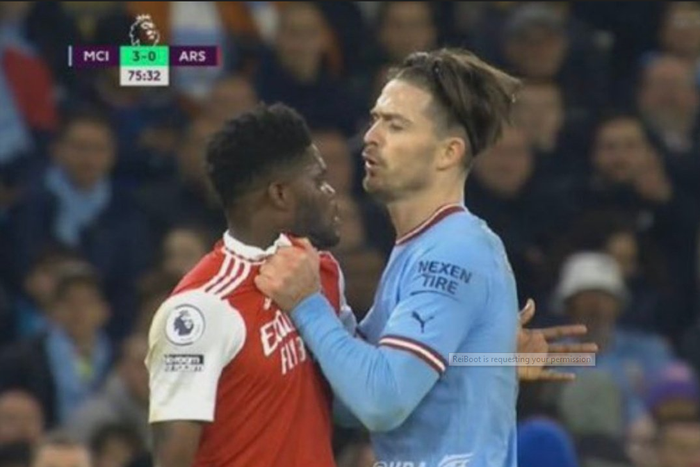 Football fans react to Partey’s scuffle with Grealish as Man City beat Arsenal