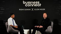 Rishi Sunak and Elon Musk talked about risks and benefits at the close of the UK's AI Safety Summit on Thursday.WPA Pool
