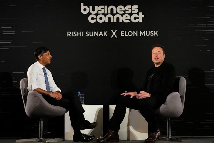 Rishi Sunak and Elon Musk talked about risks and benefits at the close of the UK's AI Safety Summit on Thursday.WPA Pool