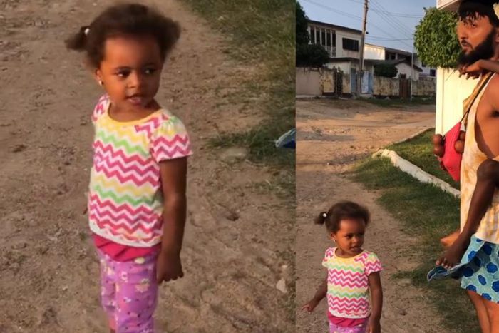 Wanlov and daughters, Ebony and Ama Mampi