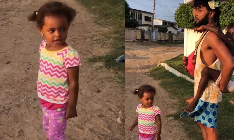Wanlov and daughters, Ebony and Ama Mampi