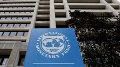 FILE PHOTO: The International Monetary Fund (IMF) headquarters building is seen ahead of the IMF/World Bank spring meetings in Washington