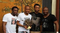 Rahim, Andre, Jordan and Abedi Pele (from left to right)