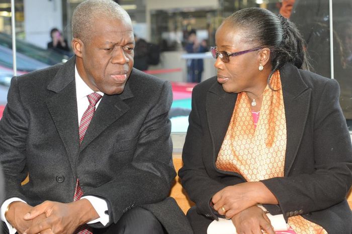Matilda Amissah-Arthur, with Kwesi Amissah-Arthur