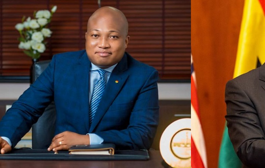 Samuel Okudzeto Ablakwa and President Nana Addo Dankwa Akufo-Addo