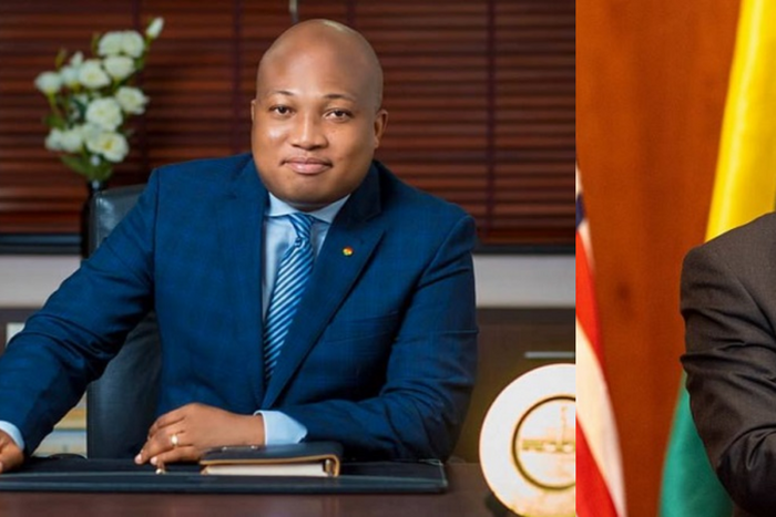 Samuel Okudzeto Ablakwa and President Nana Addo Dankwa Akufo-Addo