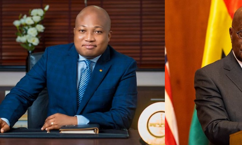 Samuel Okudzeto Ablakwa and President Nana Addo Dankwa Akufo-Addo