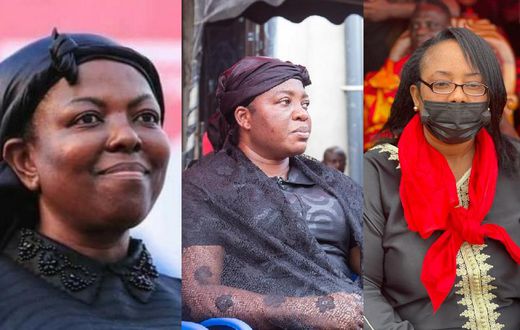 Lydia Seyram Alhassan,  Ophelia Hayford and Linda Obenewaa Akweley Ocloo