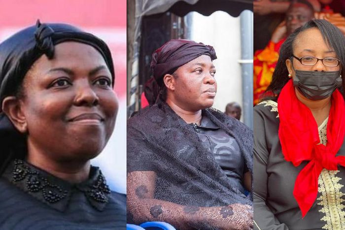 Lydia Seyram Alhassan,  Ophelia Hayford and Linda Obenewaa Akweley Ocloo