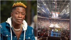 Shatta Wale’s ‘Designer’ song bangs at NBA game between Raptors and Knicks