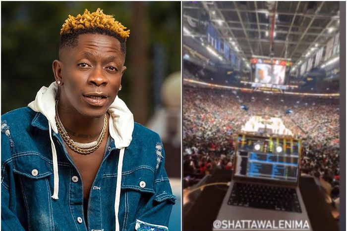 Shatta Wale’s ‘Designer’ song bangs at NBA game between Raptors and Knicks