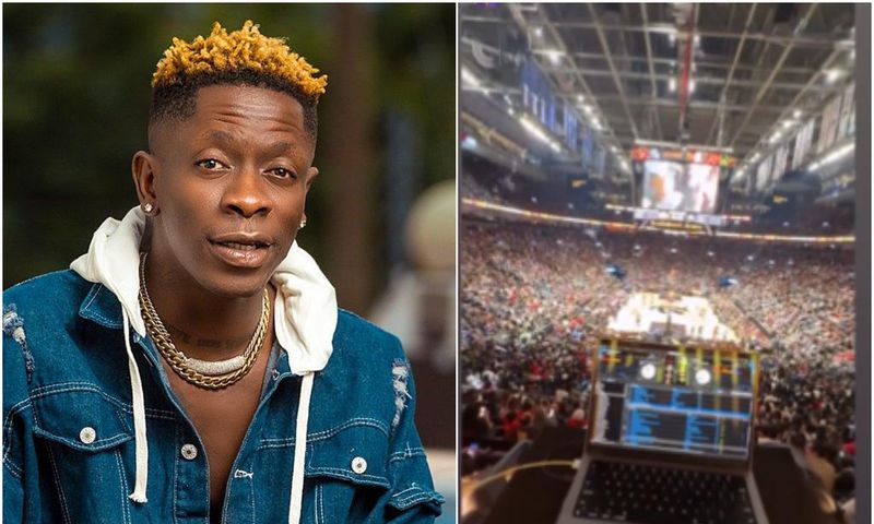 Shatta Wale’s ‘Designer’ song bangs at NBA game between Raptors and Knicks