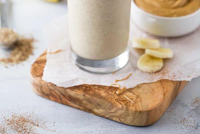 Peanut butter and banana smoothie [Pinterest]