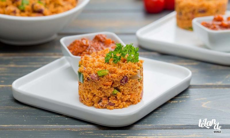 Corned beef Gari Foto with carrots and green beans
