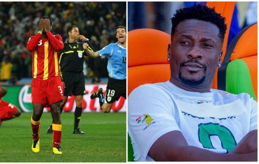 AFCON: Asamoah Gyan savagely hits back at Twitter troll over 2010 penalty miss