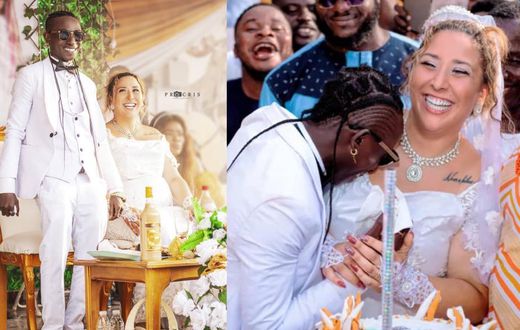 Patapaa and newly married wife