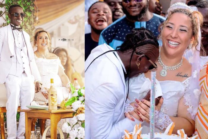 Patapaa and newly married wife