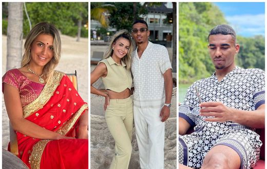 Photos: Alexander Djiku holidays with his wife in Mauritius