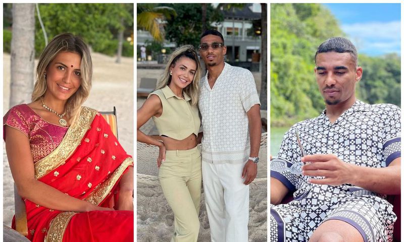 Photos: Alexander Djiku holidays with his wife in Mauritius