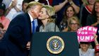 President Donald Trump with Sen. Cindy Hyde-Smith.