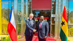 Czech Prime Minister, Petr Fiala and Dr Mahamudu Bawumia