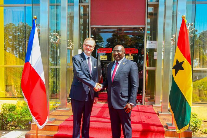 Czech Prime Minister, Petr Fiala and Dr Mahamudu Bawumia