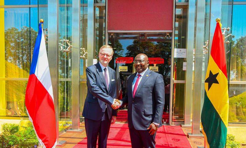 Czech Prime Minister, Petr Fiala and Dr Mahamudu Bawumia