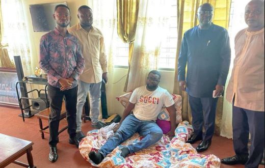 Bawumia visits YOLO star Drogba after plea for financial aid to treat rare condition