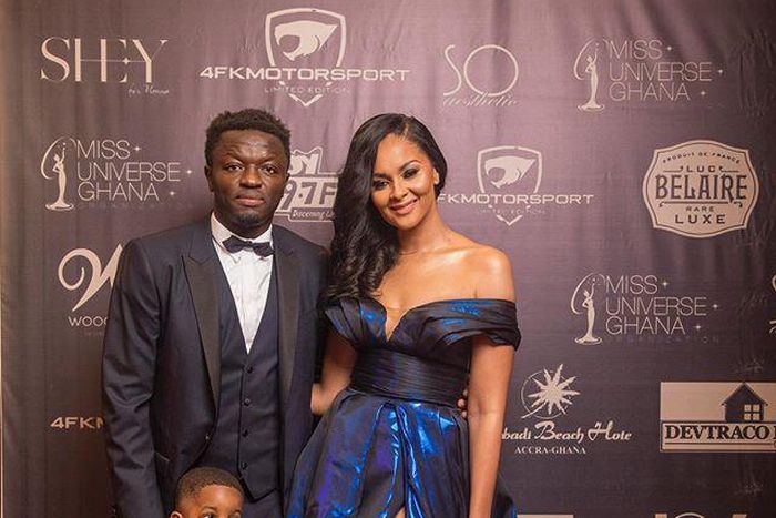 Muntari, Menaye and son stole the show at the 2018 Miss Universe Ghana
