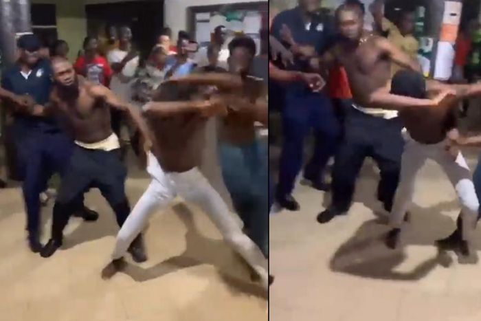 Students beat up alleged thief caught in KNUST's Hall 7, security guards rescue him