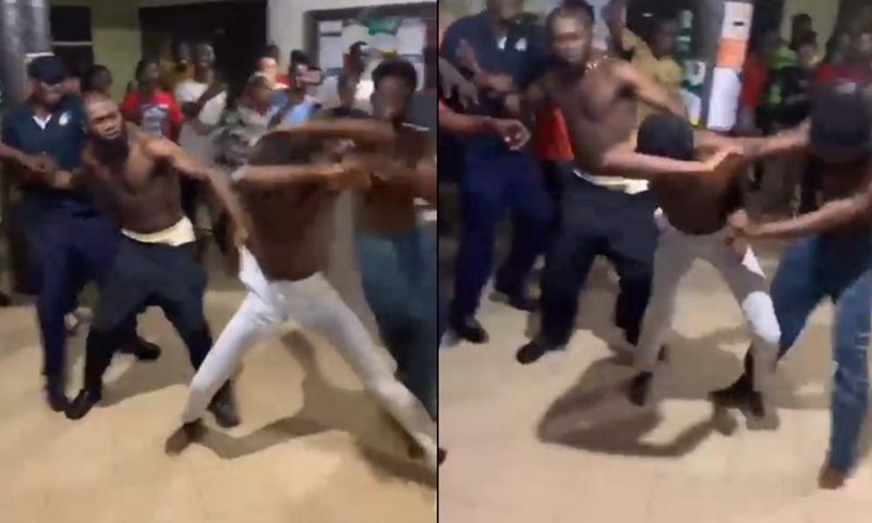 Students beat up alleged thief caught in KNUST's Hall 7, security guards rescue him